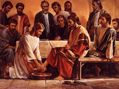 Image result for Who was the greatest: He who made the worlds or He who washed His disciples feet?